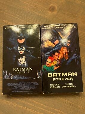 Batman Returns & Batman Forever VHS Bundle 🦇 DC Classic Movies